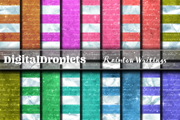 Download Rainbow Writing Stripes - Premium Bundle