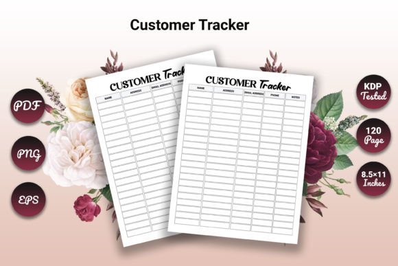 Download Customer Tracker KDP Interior - Customer tracker Collection