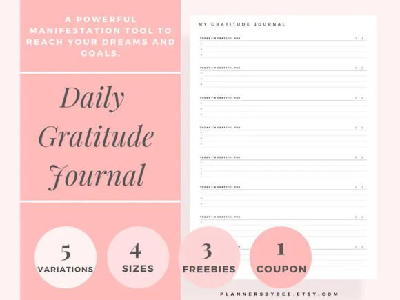 Download Daily Gratitude Journal, Gratitude Journal - Daily gratitude journal Collection