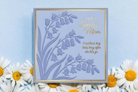 Download Embossed Floral Mothers Day Card PNG - Premium Resources