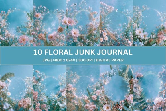 Download 10 Magic Floral Junk Journal - Premium Bundle